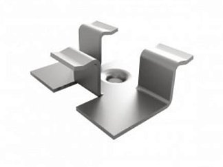Клипса металлическая МОНТАЖНАЯ к DUO 3D (100 шт/уп), POLYWOOD 