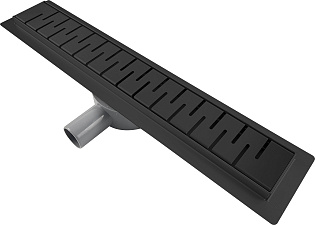 R651.80.09 ГРАФИТ Трап для душа (7х80 см) RAGLO