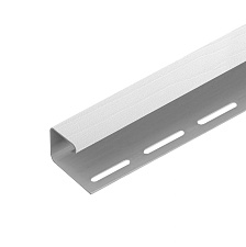 БЕЛЫЙ J-профиль к сайдингу (3,00 м) 20шт/уп PROFBUILD
