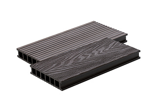 ВЕНГЕ Доска террасная ДПК колл. DUO 3D (4000 х 150 х 28 мм) шт=0,6м² POLYWOOD